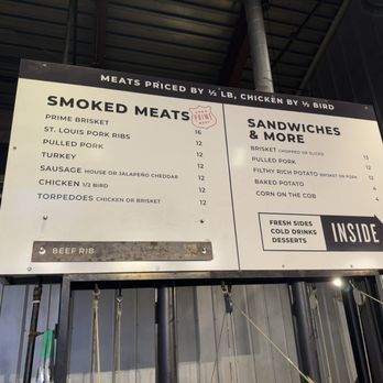 Ten50 BBQ - Sign with prices - Barbeque Near Me - Richardson, Texas Ten50 BBQ - Sign with prices - Barbeque Near Me - Richardson, Texas