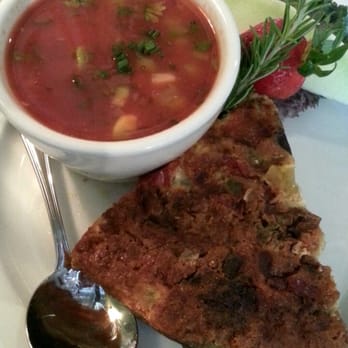 Julienne - Combo..quiche + soyp (tomato & avocado gazpacho) $15 - New American Near Me - San Marino, California Julienne - Combo..quiche + soyp (tomato & avocado gazpacho) $15 - New American Near Me - San Marino, California