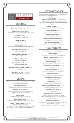 Menu photo 2 Comfort Kitchen & Bar Huntington, MA Menu photo 2 Comfort Kitchen & Bar Huntington, MA