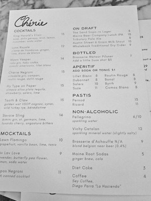 Menu photo 2 Cherie Portland, ME Menu photo 2 Cherie Portland, ME