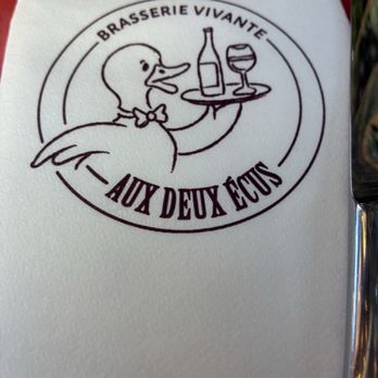Aux Deux Ecus - Napkin - Brasseries Near Me - Paris 01, 75