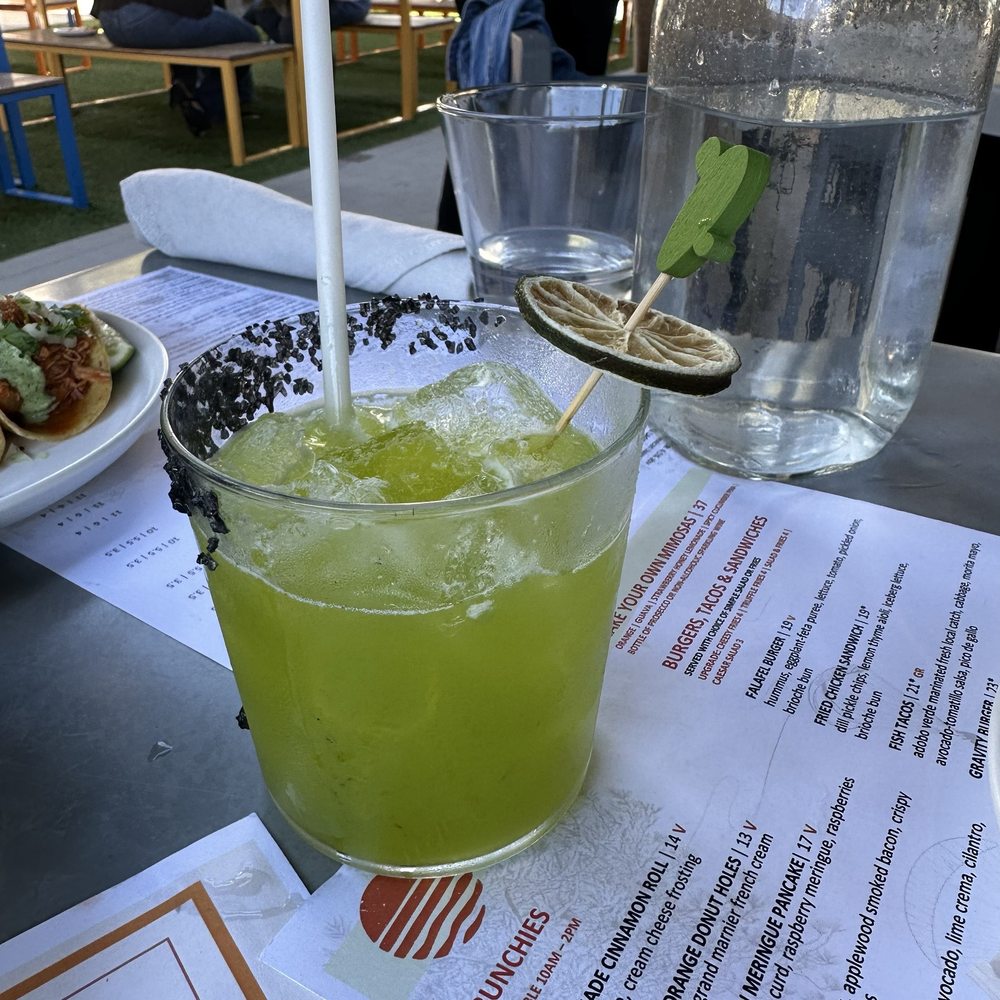Gravity Heights - Mission Valley - SEE YOU AT THE SIESTA: real del valle reposado tequila, melon liquor, pineapple, cucumber, jalapeño, lime - Breakfast & Brunch Near Me - San Diego, California