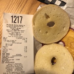 McDonald's - This is a steak egg bagel. Oops they forgot everything