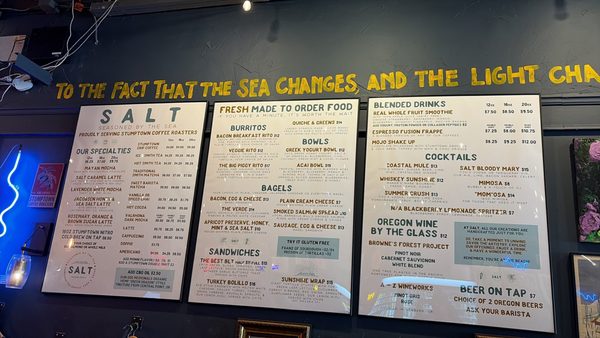 Menu photo 1 Salt Lincoln City, OR Menu photo 1 Salt Lincoln City, OR