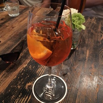 The Parlour - Aperol Spritz: aperol, Prosecco, soda water, orange slice--$9 (If I'm remembering correctly) Refreshing + tasty! Great citrusy, bubbly drink - Pizza Near Me - Vancouver, British Columbia The Parlour - Aperol Spritz: aperol, Prosecco, soda water, orange slice--$9 (If I'm remembering correctly) Refreshing + tasty! Great citrusy, bubbly drink - Pizza Near Me - Vancouver, British Columbia