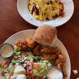 Chicken Strips with Budget Salad