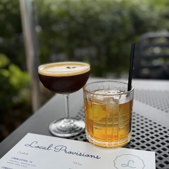 Local Provisions - Smoked old fashioned and Expresso martini - Italian Near Me - Sterling, Virginia Local Provisions - Smoked old fashioned and Expresso martini - Italian Near Me - Sterling, Virginia