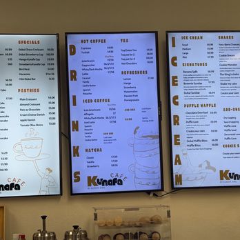 Kunafa King Cafe - Menu - Ice Cream & Frozen Yogurt Near Me - Temple Terrace, Florida Kunafa King Cafe - Menu - Ice Cream & Frozen Yogurt Near Me - Temple Terrace, Florida
