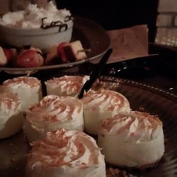 Desserts were beyond yummy! individual key lime pies and strawberry shortcake skewers with cream puffs!