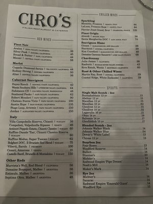 Menu photo 4 Ciro's Kings Park, NY
