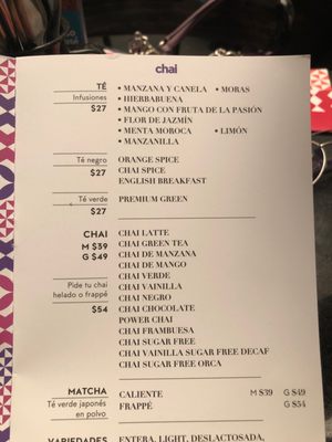 Menu photo 1 Chai Guadalajara, JAL
