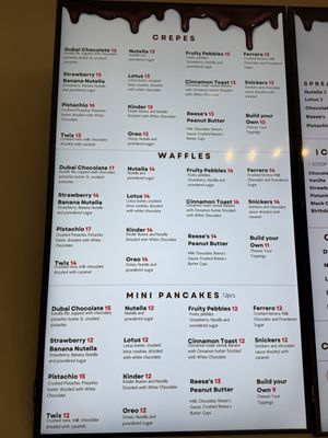 Menu photo 8 Chocolate Spot Anaheim, CA