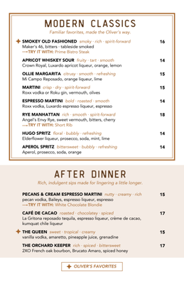 Menu photo 3 Oliver's Modern American Scottsdale, AZ Menu photo 3 Oliver's Modern American Scottsdale, AZ