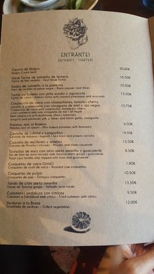 Menu photo 8 La Selva Barcelona, B