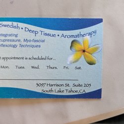 Business card, back