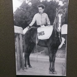 Tour of the Los Angeles Times - Delivering the LA Times newspaper on horseback