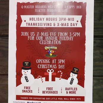 Q-Master Billiards - Open on Christmas Day - Pool Halls Near Me - Virginia Beach, Virginia Q-Master Billiards - Open on Christmas Day - Pool Halls Near Me - Virginia Beach, Virginia