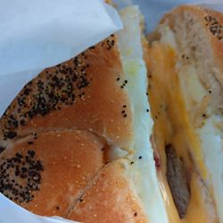 Fred's Delicatessen - 2 eggs, ham and cheese on a roll.