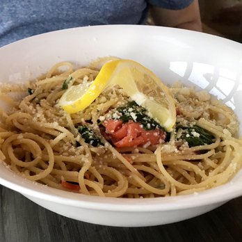 Va Bene - Pasta with smoked salmon, arugula and lemon-- light and delicious! - Italian Near Me - Duluth, Minnesota