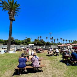 Seating in the live music area
