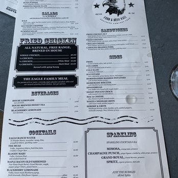 The Eagle Louisville - Menu - Southern Near Me - Louisville, Kentucky