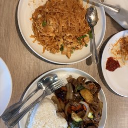 Pad Thai and Eggplant Basil Pad Thai and Eggplant Basil