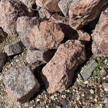 Pebble Junction - These were beautiful rocks. You can't tell from photo but these are large sparkling rocks. - Landscaping Near Me - Sanford, Florida