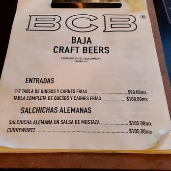 BCB Tasting Room - Menu - Dive Bars Near Me - Tijuana, BCN BCB Tasting Room - Menu - Dive Bars Near Me - Tijuana, BCN
