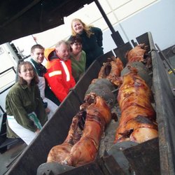 Sizzler BBQ Catering - 4 Pigs on the spit!
