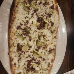 Special bacon, pickle, mozzarella Special bacon, pickle, mozzarella