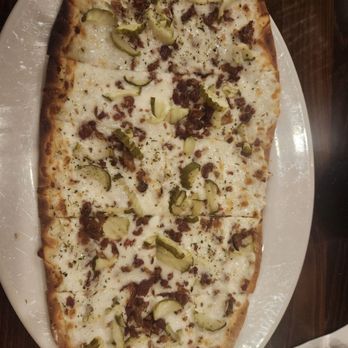 Stout's Pub - Special bacon, pickle, mozzarella - Pubs Near Me - Falcon Heights, Minnesota Stout's Pub - Special bacon, pickle, mozzarella - Pubs Near Me - Falcon Heights, Minnesota