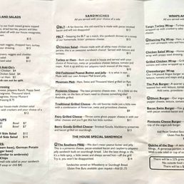 The menu with prices (as of June 1, 2025).