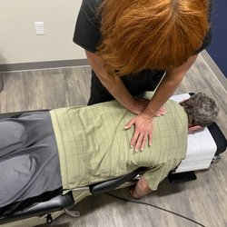 Choice Restorative Medicine - Dr. Shannon carefully adjusting patient for wellness!