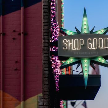 Shop Good - Our mid-century inspired neon sign means you're in the right spot - Gift Shops Near Me - Oklahoma City, Oklahoma Shop Good - Our mid-century inspired neon sign means you're in the right spot - Gift Shops Near Me - Oklahoma City, Oklahoma