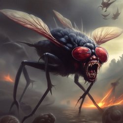 Picture of one of the flys buzzing around