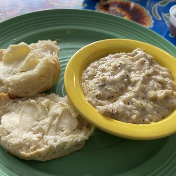 The Flying Biscuit Cafe - Sides: biscuit and chicken n gravy! - Breakfast & Brunch Near Me - Atlanta, Georgia