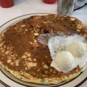 Our Kitchen - Chocolate chip pancakes with butter - Breakfast & Brunch Near Me - Minneapolis, Minnesota