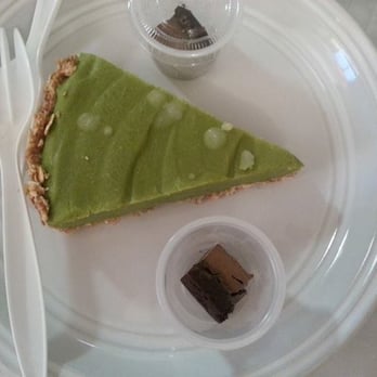 Garden Kitchen - Key Lime Pie Oats-date crust, filled in with avocado key lime icing - Vegan Near Me - Houston, Texas Garden Kitchen - Key Lime Pie Oats-date crust, filled in with avocado key lime icing - Vegan Near Me - Houston, Texas