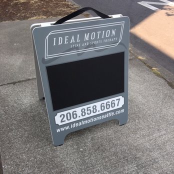 Ideal Motion - The sidewalk sign! - Chiropractors Near Me - Seattle, Washington Ideal Motion - The sidewalk sign! - Chiropractors Near Me - Seattle, Washington