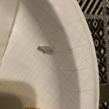 Lacquered - Dried contact lense that was in my chicken taco.. disgusting. - Chicken Shop Near Me - Long Beach, California