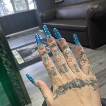LUXE Beauty Lounge Prague - These are my nails a month and a half after they are very long and grown out - Nail Salons Near Me - Prague, Puerto Rico LUXE Beauty Lounge Prague - These are my nails a month and a half after they are very long and grown out - Nail Salons Near Me - Prague, Puerto Rico