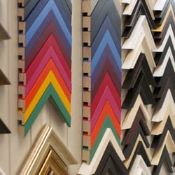Curiouser and Curiouser - A selection frame samples.  We offer a friendly and comprehensive framing service.