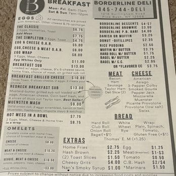 Borderline Deli - Delis Near Me - Pine Bush, New York