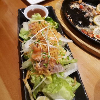 Guu with Garlic - Seated Salmon Salad - Japanese Near Me - Vancouver, British Columbia Guu with Garlic - Seated Salmon Salad - Japanese Near Me - Vancouver, British Columbia