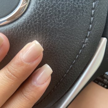 Nail Bar - Had hairs and fluff all over, simple nail design!! - Nail Salons Near Me - North Miami, Florida Nail Bar - Had hairs and fluff all over, simple nail design!! - Nail Salons Near Me - North Miami, Florida