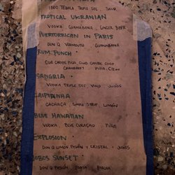 Umas - Cocktail menu
