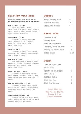 Menu photo 3 ChaiYo Thai Togo Millcreek, UT