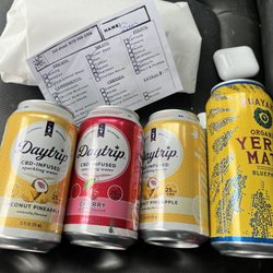 Treasury Liquors - Road drinks and sammich order . Not to be parched very soon :-)