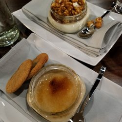 Caramel popcorn panacotta and Chai brule...I wanted more of the popcorn!