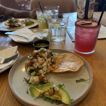 El Barrio Cantina - Ceviche de Pescado and hibiscus margarita - Mexican Near Me - Long Beach, California El Barrio Cantina - Ceviche de Pescado and hibiscus margarita - Mexican Near Me - Long Beach, California
